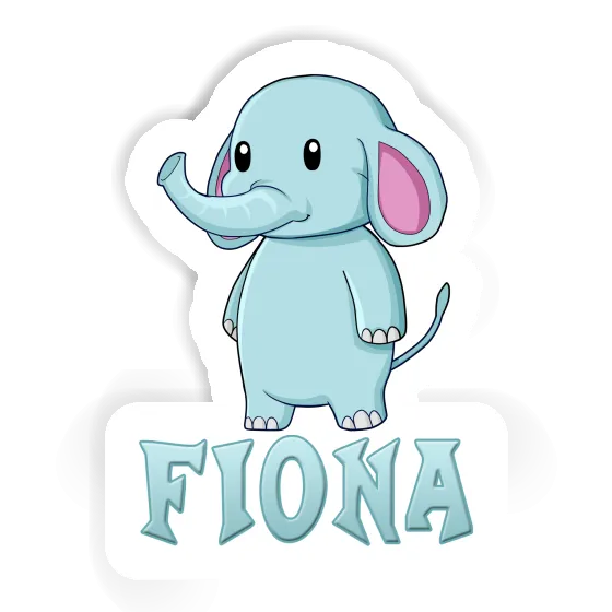 Elephant Sticker Fiona Laptop Image