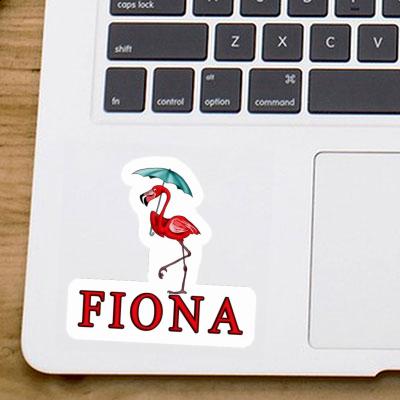 Aufkleber Fiona Flamingo Laptop Image