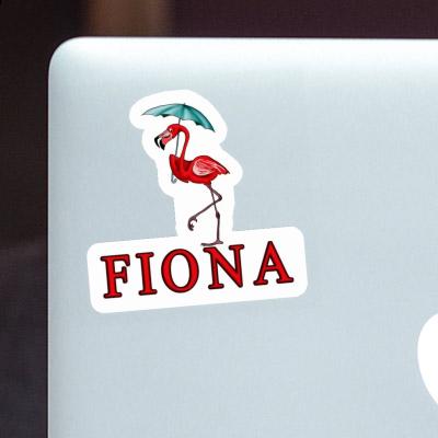 Sticker Flamingo Fiona Laptop Image