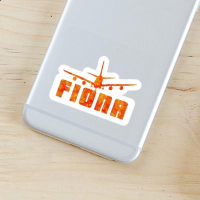 Fiona Sticker Airplane Notebook Image