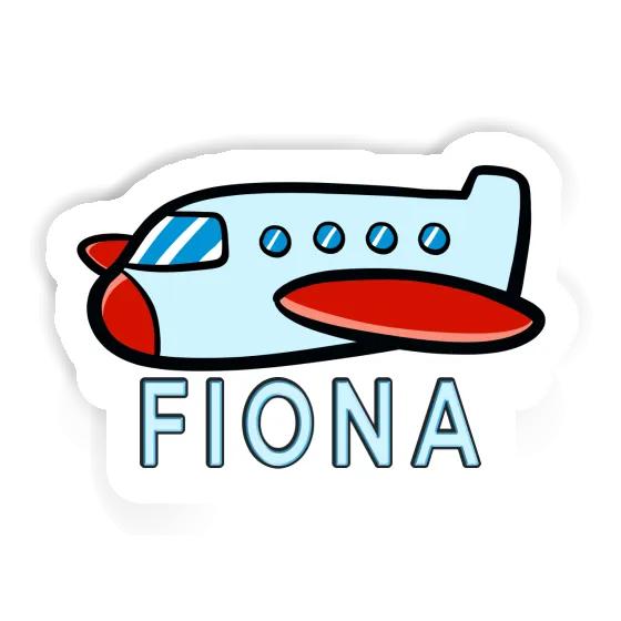 Fiona Sticker Plane Laptop Image