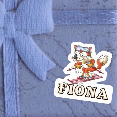 Fiona Autocollant Skieur Image