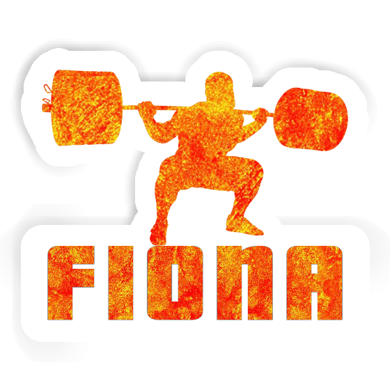 Fiona Sticker Weightlifter Laptop Image