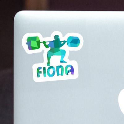 Fiona Sticker Gewichtheber Laptop Image