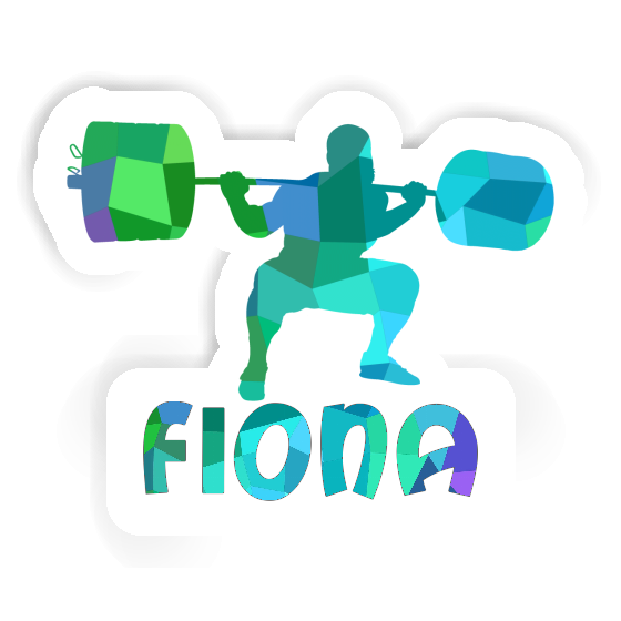 Fiona Sticker Weightlifter Image