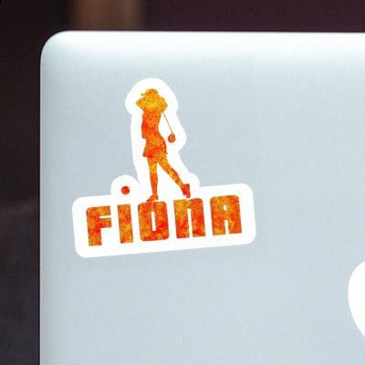 Fiona Sticker Golfer Notebook Image