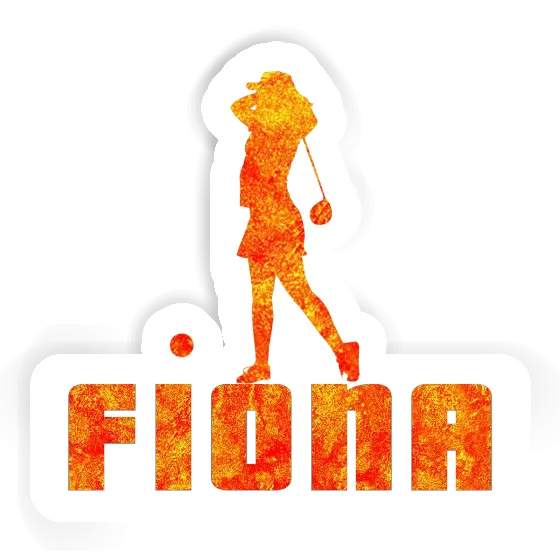 Fiona Sticker Golfer Image