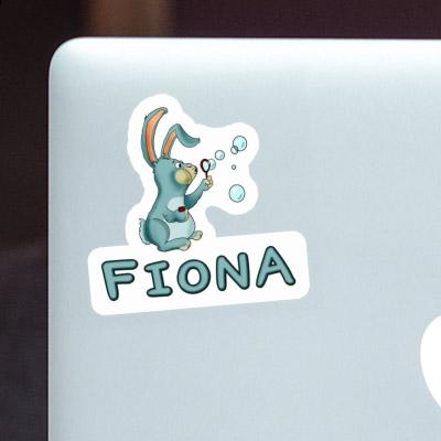 Fiona Sticker Soap Bubbles Rabbit Image