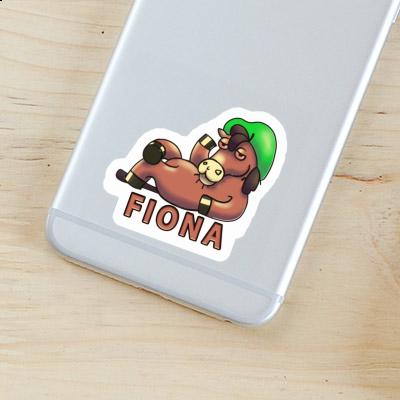 Sticker Fiona Lying horse Gift package Image