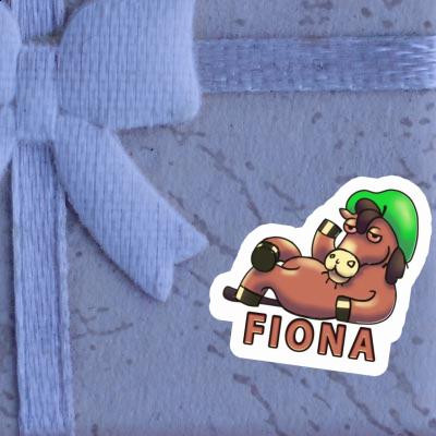 Fiona Sticker Lying horse Notebook Image