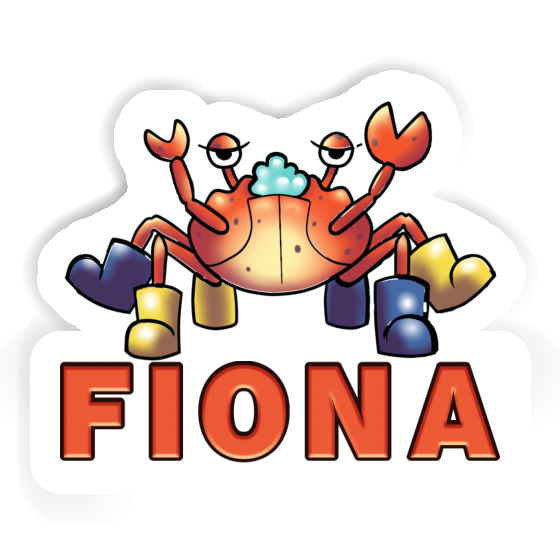 Crab Sticker Fiona Laptop Image