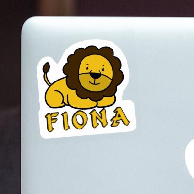 Fiona Autocollant Lion Laptop Image