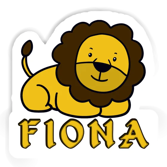 Fiona Autocollant Lion Notebook Image