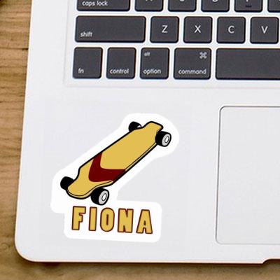 Sticker Longboard  Fiona Notebook Image