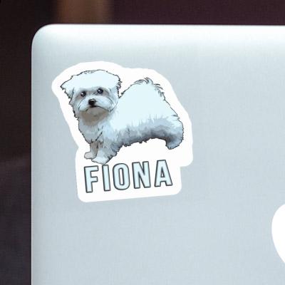 Sticker Maltese Fiona Notebook Image