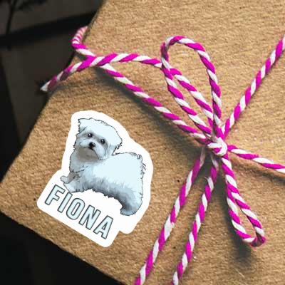 Malteserhund Sticker Fiona Laptop Image