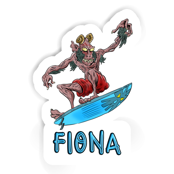 Fiona Autocollant Surfeur Laptop Image