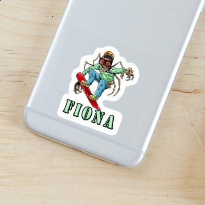 Snowboarder Sticker Fiona Laptop Image