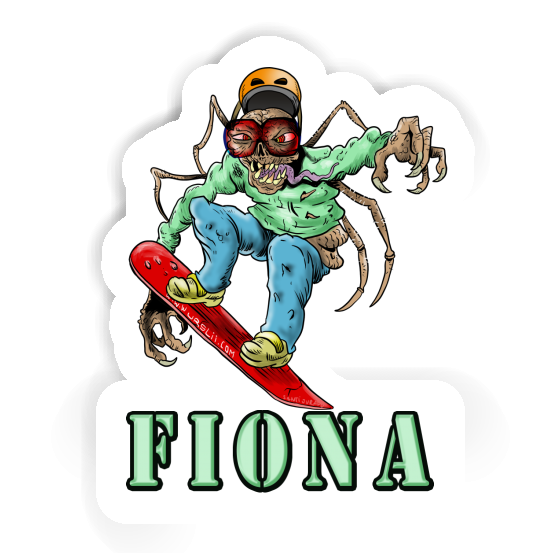 Snowboarder Sticker Fiona Image