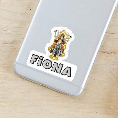 Sticker Fiona Motorbike Rider Laptop Image