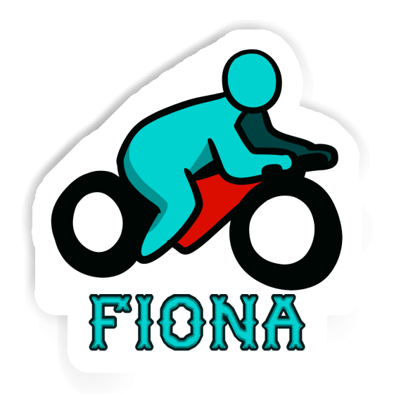 Sticker Fiona Motorbike Driver Notebook Image