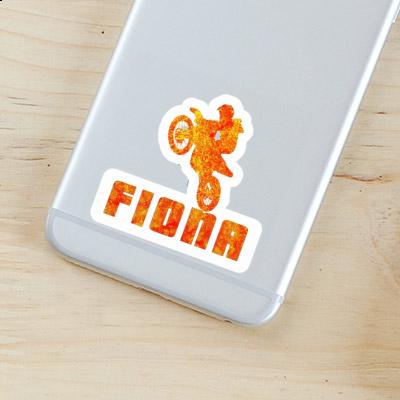 Sticker Motocross Jumper Fiona Notebook Image