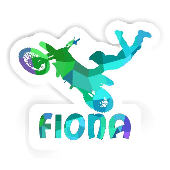 Sticker Fiona Motocross Jumper Laptop Image