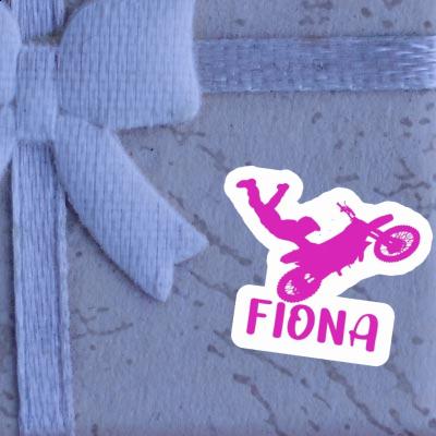 Sticker Fiona Motocross Rider Notebook Image