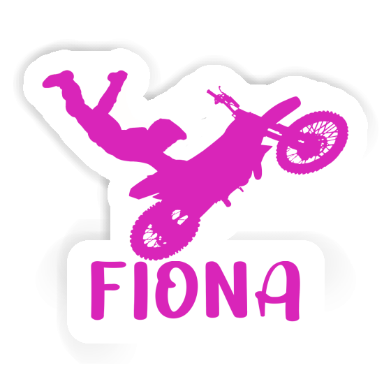 Sticker Fiona Motocross Rider Notebook Image