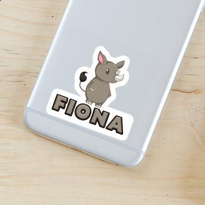 Sticker Fiona Rhino Laptop Image