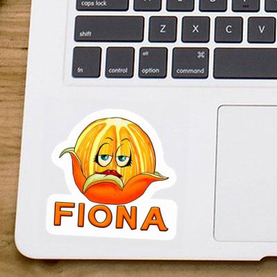 Fiona Autocollant Orange Laptop Image