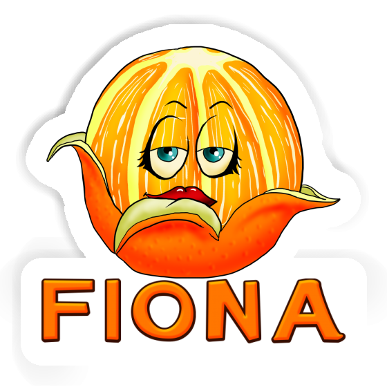 Fiona Autocollant Orange Gift package Image