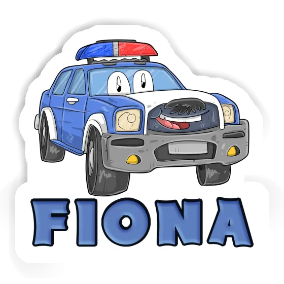 Police Car Sticker Fiona Laptop Image