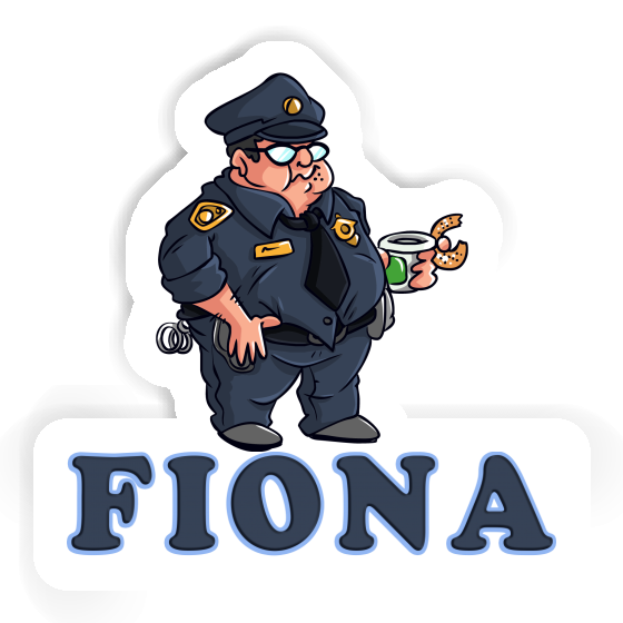 Sticker Fiona Police Officer Laptop Image