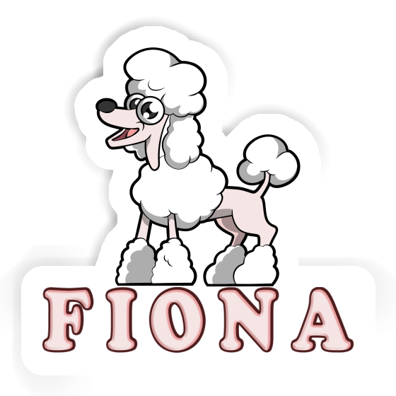 Poodle Sticker Fiona Laptop Image