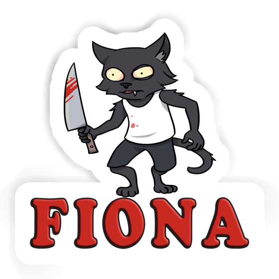 Sticker Psycho Cat Fiona Gift package Image