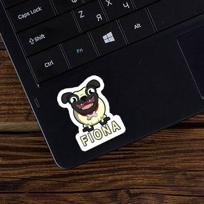 Fiona Sticker Pug Notebook Image