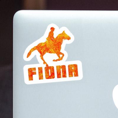 Fiona Sticker Horse Rider Laptop Image