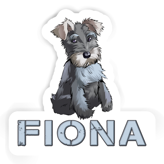 Sticker Schnauzer Fiona Laptop Image