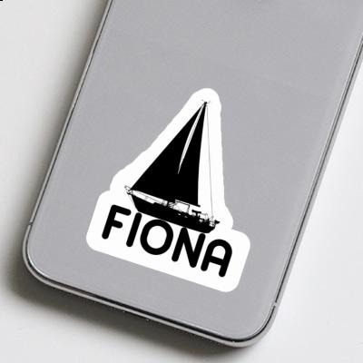 Fiona Sticker Sailboat Notebook Image