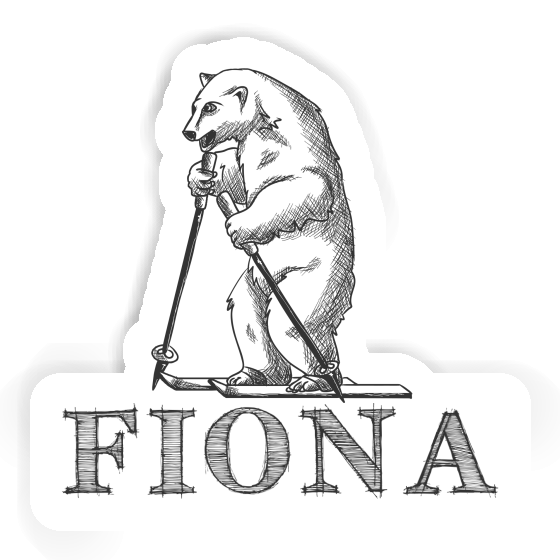 Sticker Skier Fiona Laptop Image