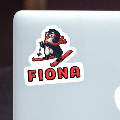 Sticker Skier Fiona Notebook Image