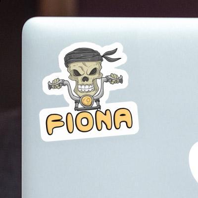 Sticker Fiona Motorbike Rider Notebook Image