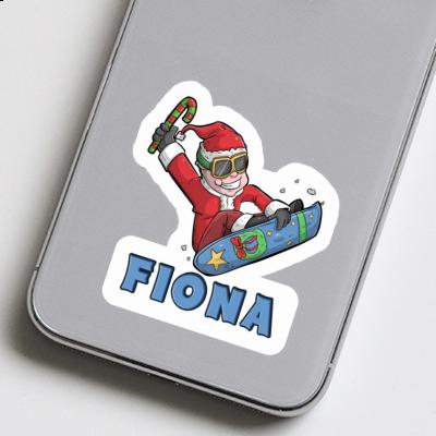 Fiona Aufkleber Snowboarder Laptop Image