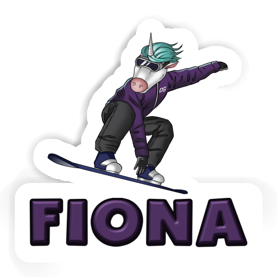 Fiona Sticker Snowboarder Image