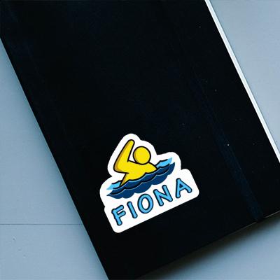 Fiona Sticker Swimmer Laptop Image