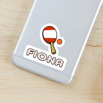 Sticker Fiona Table Tennis Paddle Notebook Image