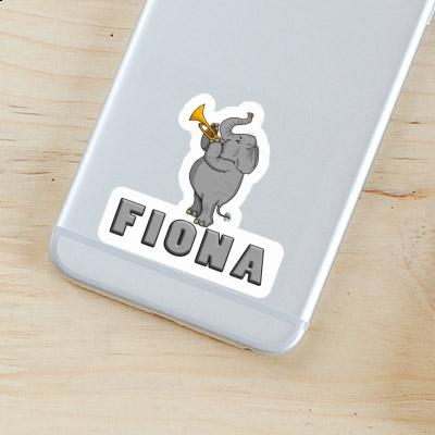 Fiona Sticker Trumpet Elephant Image