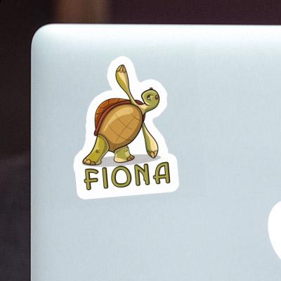 Sticker Fiona Yoga Turtle Laptop Image