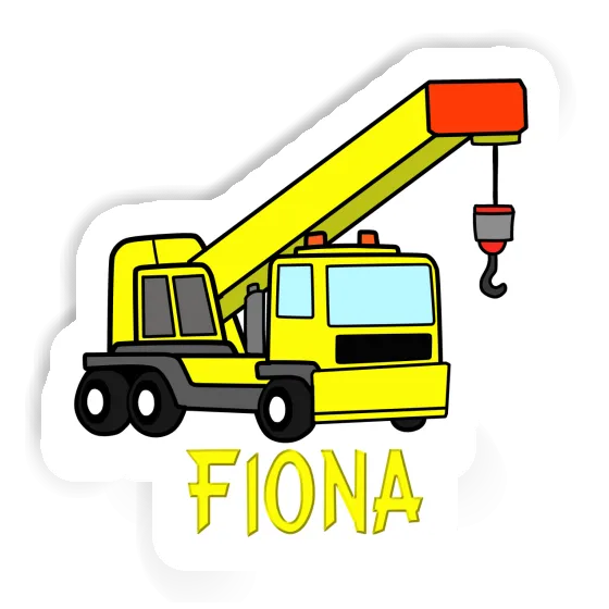 Vehicle Crane Sticker Fiona Laptop Image